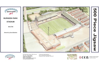 Burnden Park Stadium Fine Art Jigsaw Puzzle - Bolton Wanderers FC